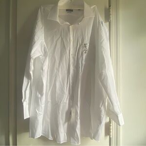 Van Hessen‎ NWT White Stretch Collar Big Fit Shirt XXL